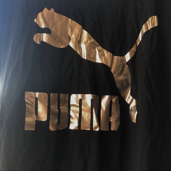 Puma Black/ Gold T Shirt Dress ASOS - Picture 7 of 8